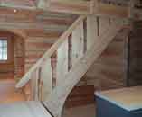 Stairs in a wooden house